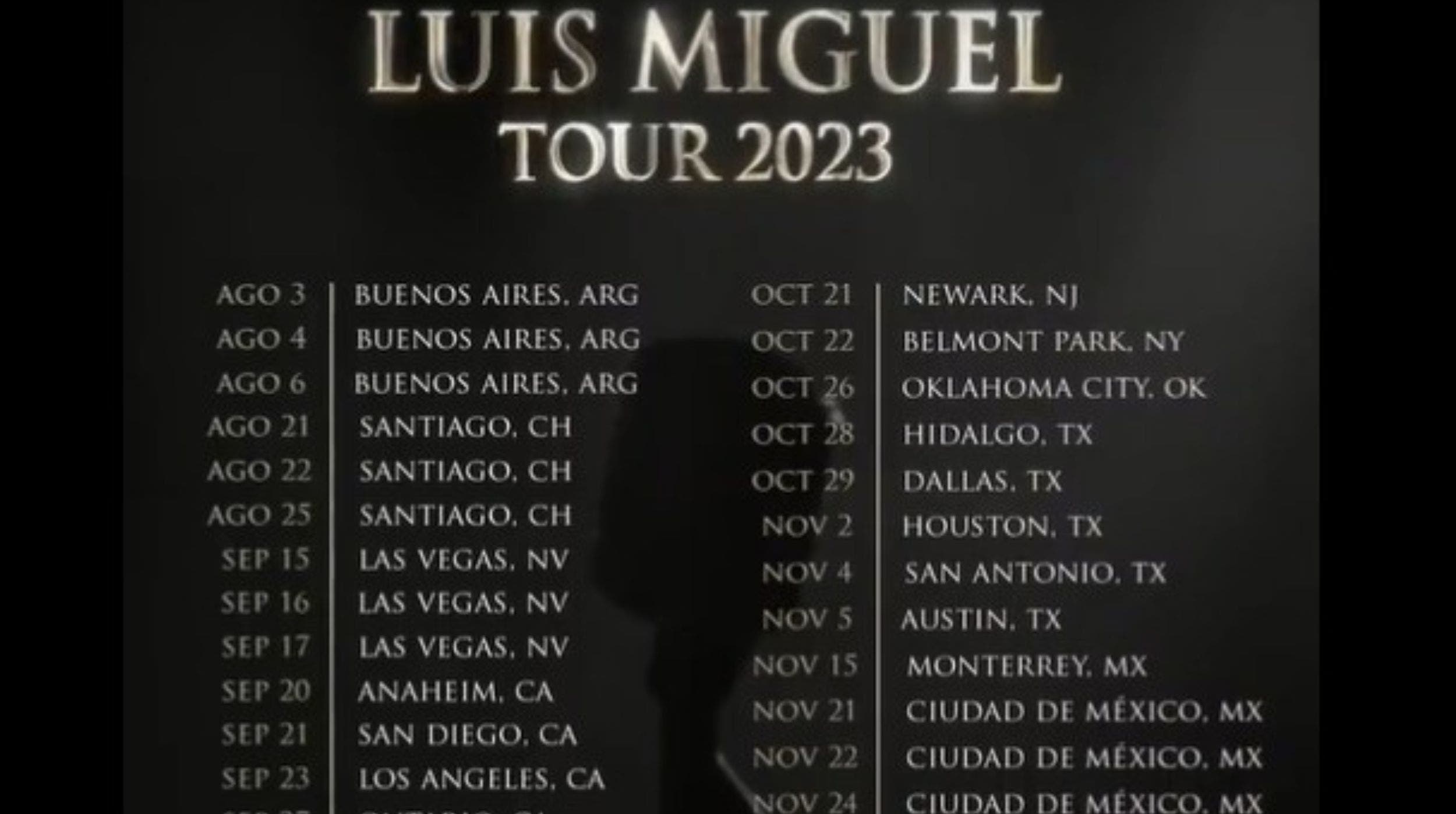 luis miguel concert tour 2023